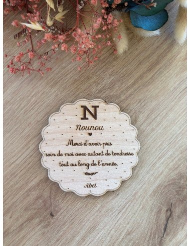 Magnet personnalisé  – Cadeau Maîtresse, ATSEM,...