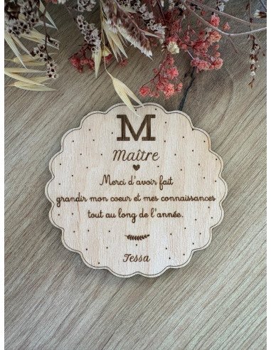 Magnet personnalisé  – Cadeau Maîtresse, ATSEM,...