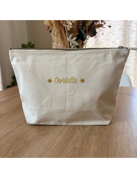 Grande pochette personnalisée – 5L (23×23×11 cm) soleil