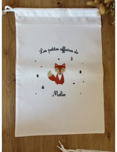 Pochon en polyester personnalisé- THEME RENARD