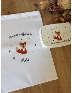 Pochon en polyester personnalisé- THEME RENARD 2