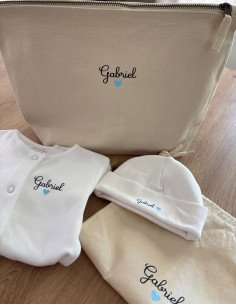Coffret naissance personnalisé avec prénom – Pyjama,...