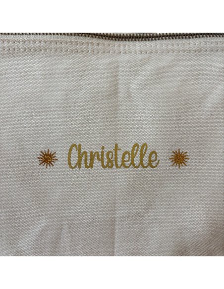 Grande pochette personnalisée – 5L (23×23×11 cm) soleil