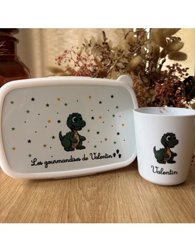 Offre Trio DINOSAURE – Pochon, gobelet et boîte...