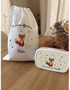 Offre Duo RENARD – Pochon  et boîte à goûter