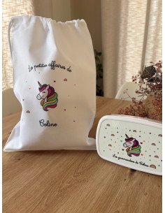 Offre Duo licorne – Pochon  et boîte à goûter