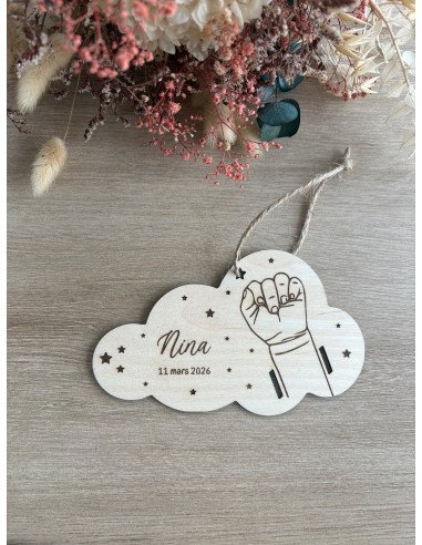 Bracelet de naissance  un enfant motif étoile