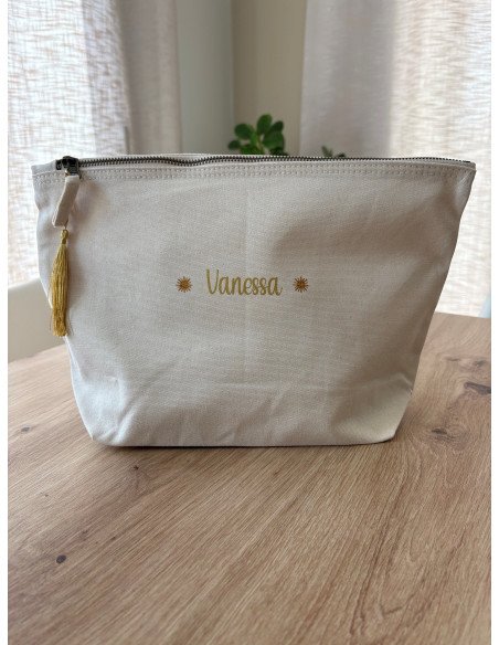 Grande pochette personnalisée – 5L (23×23×11 cm) soleil
