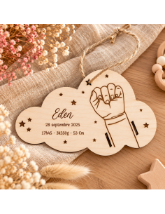 Bracelet de naissance  un enfant motif étoile 2