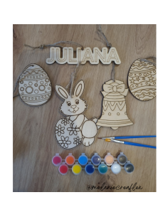 Box de Pâques en bois à peindre – Activité enfant avec...