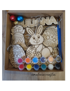 Box de Pâques en bois à peindre – Activité enfant avec... 2