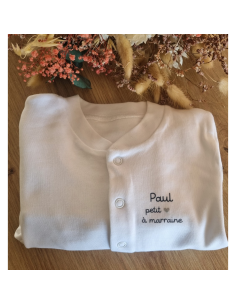 Pyjama à message personnalisé – Naissance (0 à 3 mois) 2
