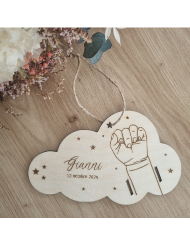 Bracelet de naissance  un enfant motif étoile