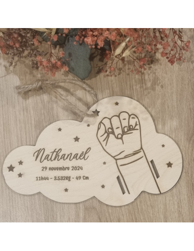 Bracelet de naissance  un enfant motif étoile