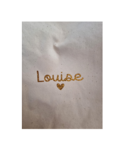 Sac week-end enfant personnalisé – Prénom & cœur – Coton... 2