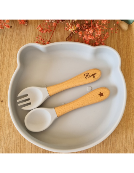 Coffret repas 3 pièces BLEU modèle ETOILE