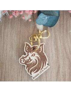 Porte-clés sanglier