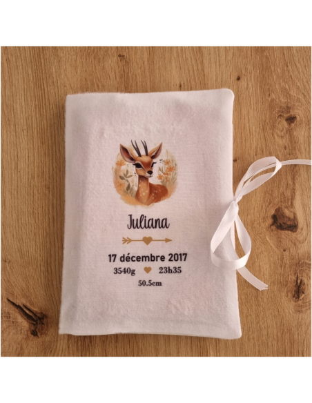 copy of Protège carnet de santé personnalisé thème biche