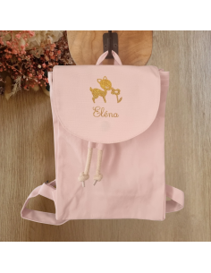 Sac maternelle / Crèche Thème Biche fleur