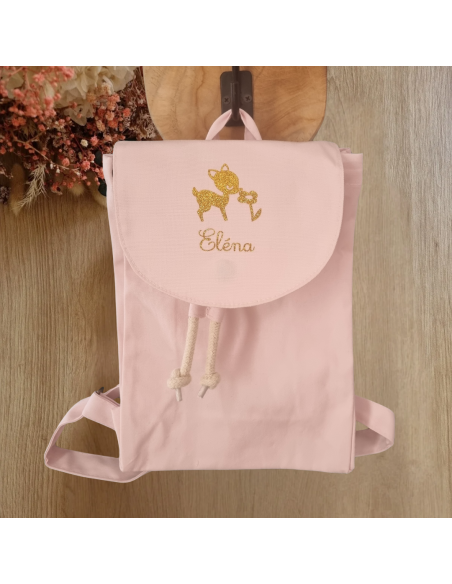 Sac maternelle / Crèche Thème Biche fleur