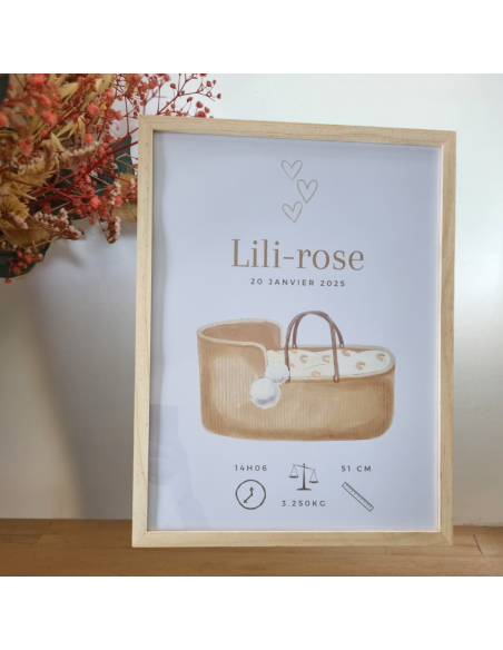 Cadres et affiches personnalisés thème couffin