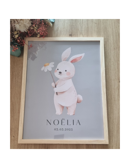 Cadres et affiches personnalisés thème lapin