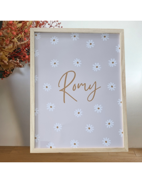 Cadres et affiches personnalisés thème marguerite
