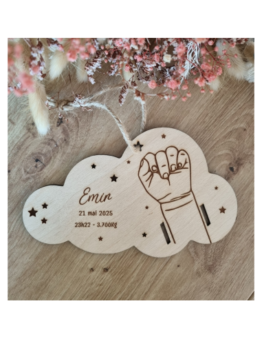 Bracelet de naissance  un enfant motif étoile