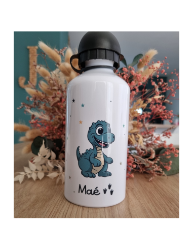 🎒🍼🍱 Gourde  personnalisée – Thème dinosaure