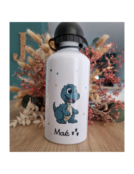 🎒🍼🍱 Gourde et/ou boîte à goûter personnalisée – Thème dinosaure