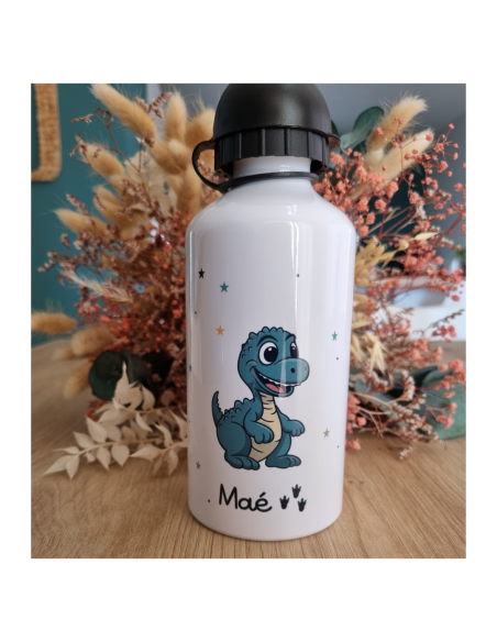 🎒🍼🍱 Gourde et/ou boîte à goûter personnalisée – Thème dinosaure