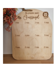 🌟 Plaque souvenir en bois – “Ma première année”...