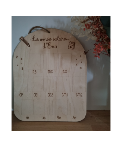 📚🖍️ Plaque en bois personnalisée – “Les années scolaires”... 2