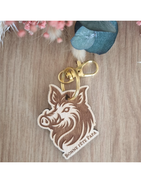 Porte-clés sanglier