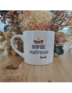 Mug ou Tasse Personnalisé(e) – “Super Maîtresse / Super...