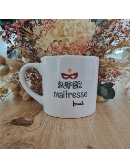 Mug ou Tasse Personnalisé(e) – “Super Maîtresse / Super ATSEM / Super Maître”
