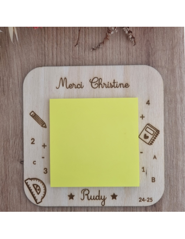 Bloc-note en bois personnalisé – Cadeau de fin...