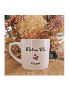 Duo de tasses à café personnalisées – Mariage | Monsieur... 2