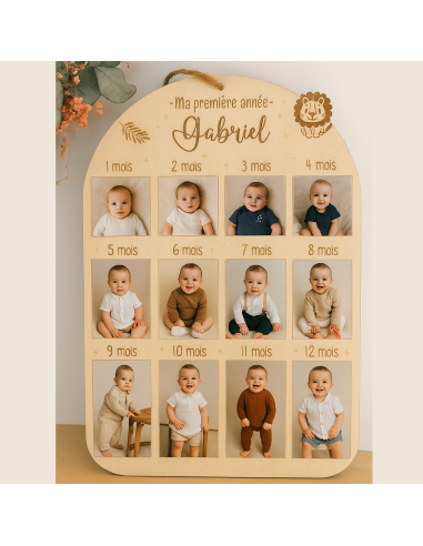 🌟 Plaque souvenir en bois – “Ma première année”...