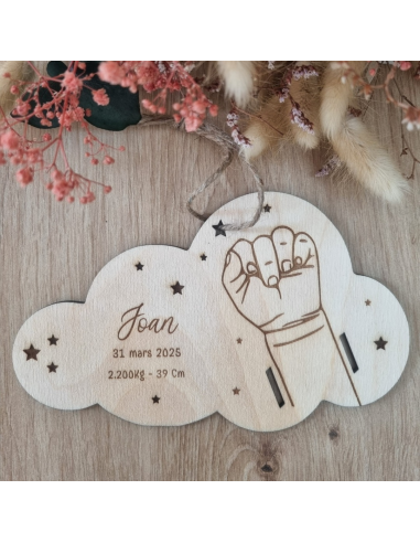 Bracelet de naissance  un enfant motif étoile