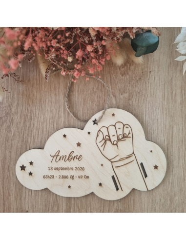 Bracelet de naissance  un enfant motif étoile