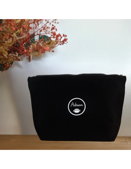 Grande pochette personnalisée – 5L (23×23×11 cm) motif rugby