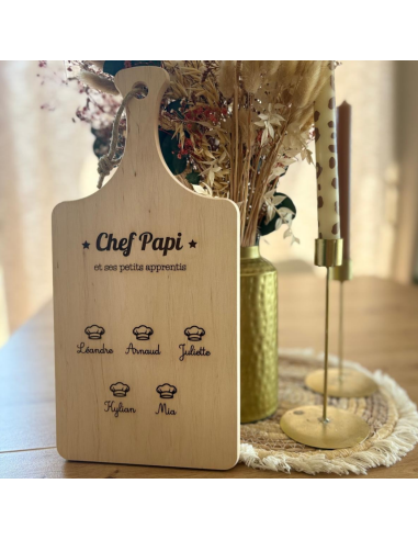 🪵 Planche à découper décorative en bois gravé-...