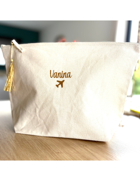 Grande pochette personnalisée – 5L (23×23×11 cm) Avion