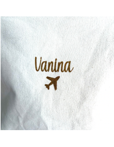 Grande pochette personnalisée – 5L (23×23×11 cm) Avion 2