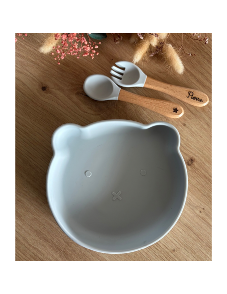 Coffret repas 3 pièces BLEU modèle ETOILE