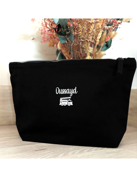 Grande pochette personnalisée – 5L (23×23×11 cm) motif POMPIER