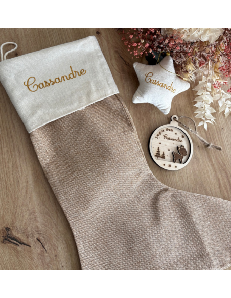 Box "Mon Premier Noël" – Décorations personnalisées prénom & année