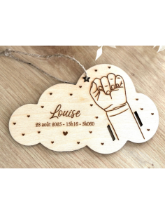 Bracelet de naissance  un enfant motif coeur 2