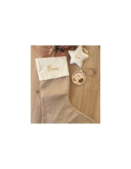 Box "Mon Premier Noël" – Décorations personnalisées prénom & année